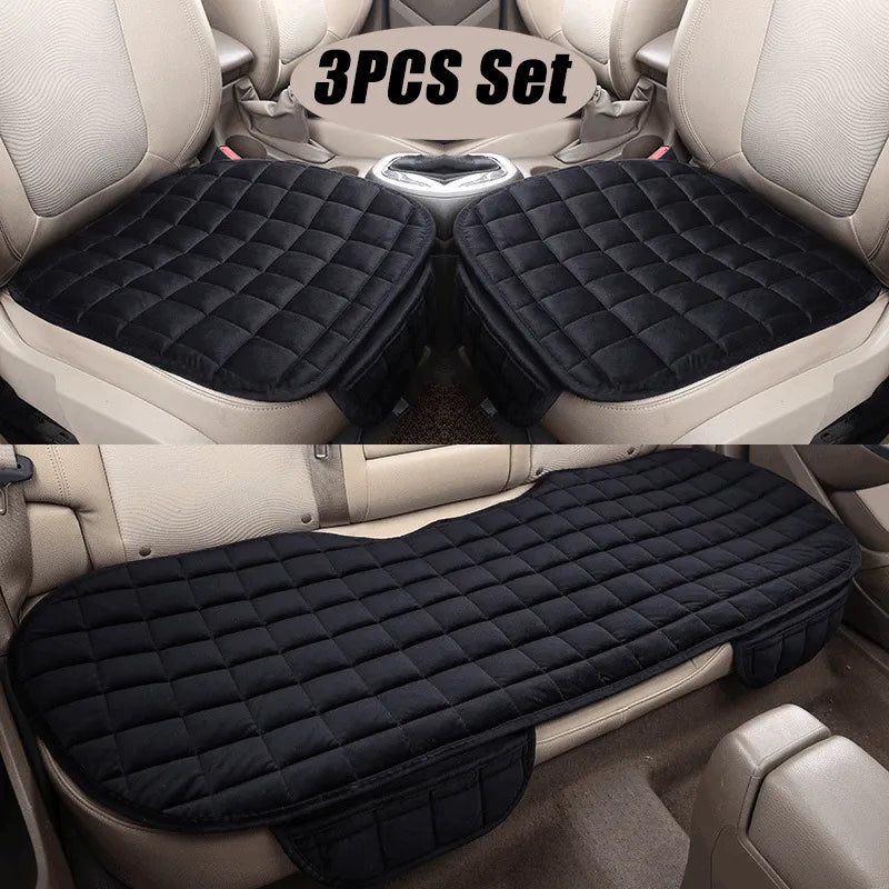 Front and rear fabric cushion car seat covers