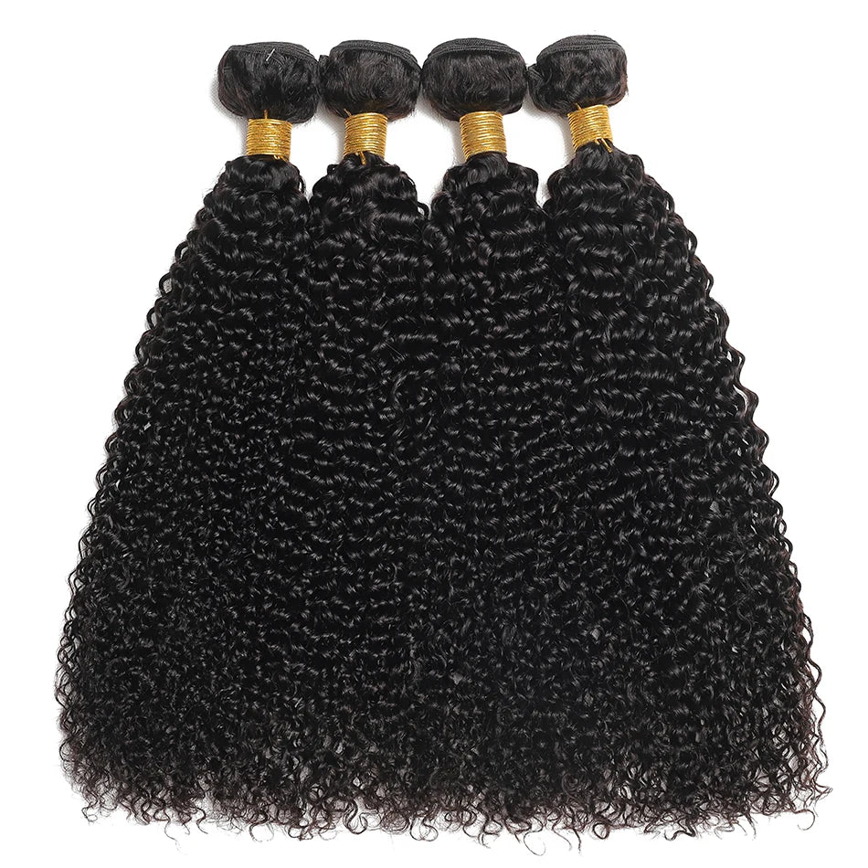 1/3/4 PCS Human Hair Extensions Indian Curly Bundles