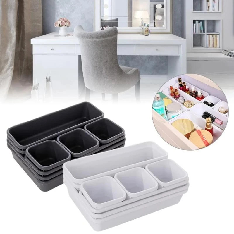 8pcs Household Drawer Organizers Trays