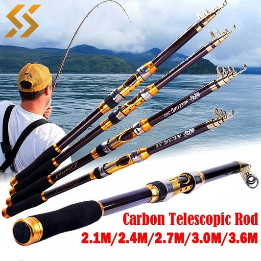 Ultralight 2.1M, 2.4M, 2.7M, and 3.0M Spinning Fishing Rod for Trout and Carp