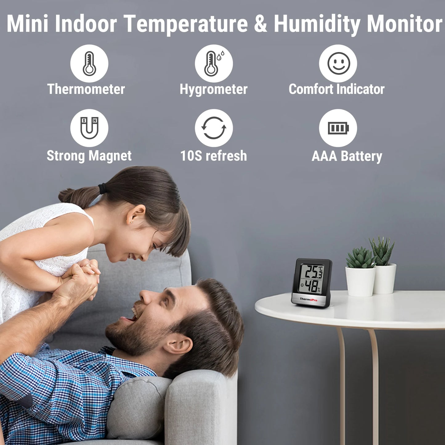 Mini Digital Indoor Room Thermometer/Hygrometer