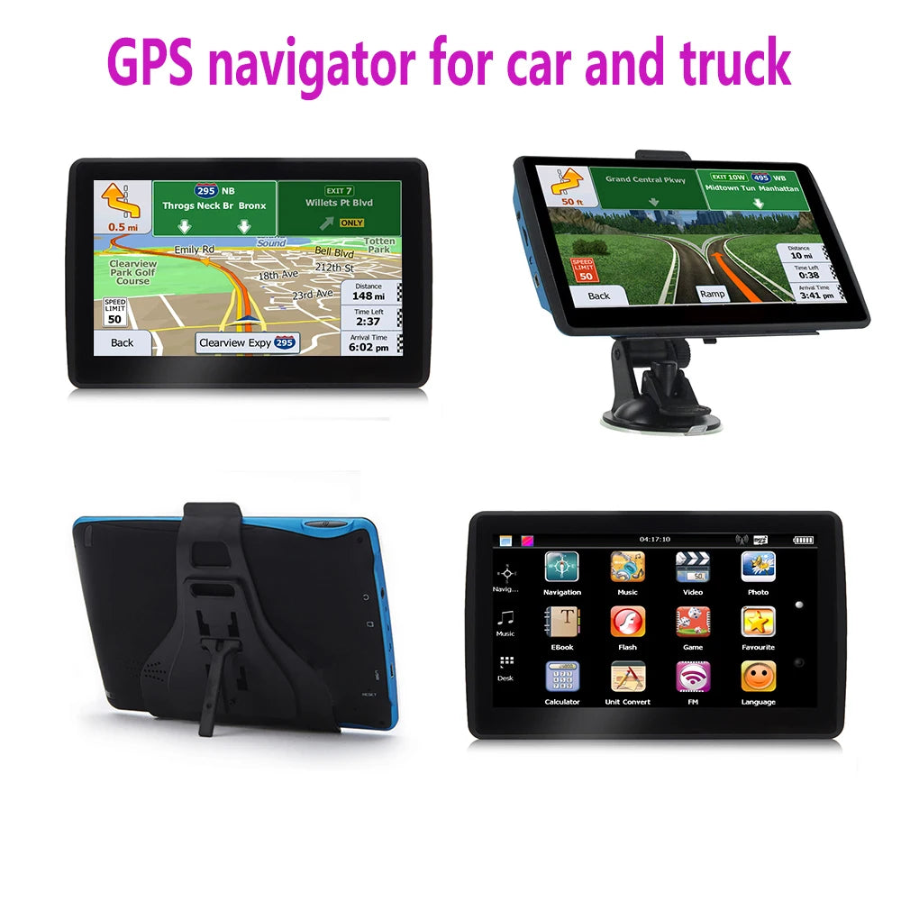 7 Inch GPS Navigator for Car with 8GB