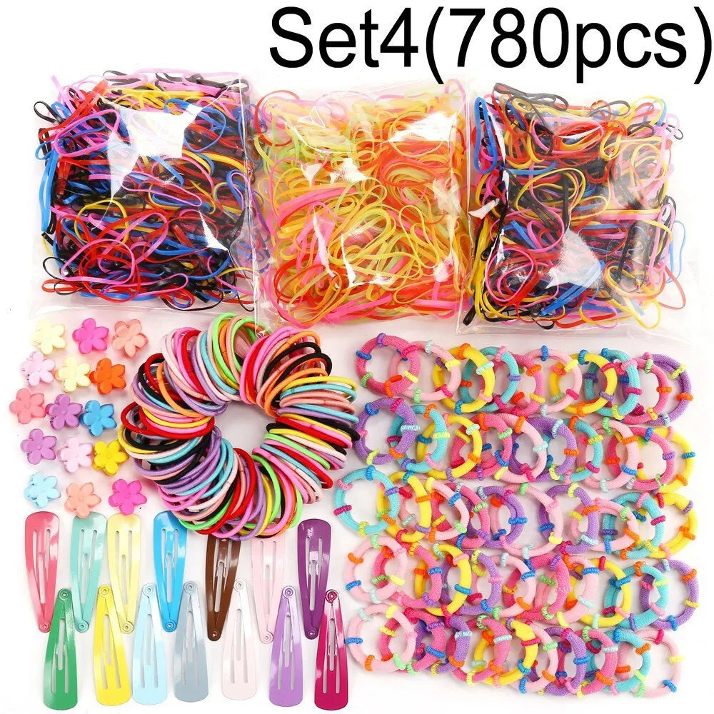 Girls Colorful Hair Bands Set