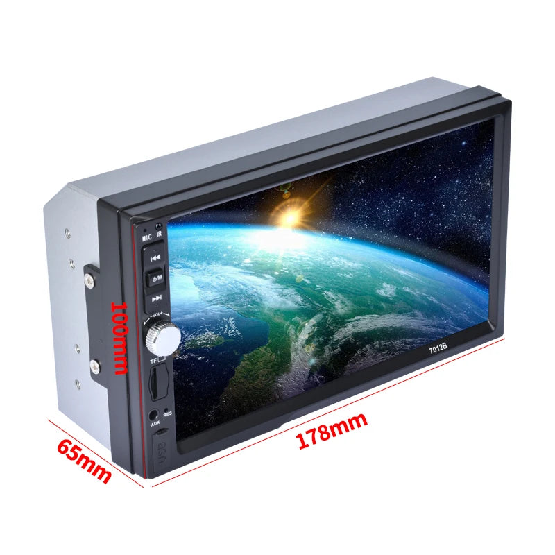 7" HD Touch Screen 2D Car Radio Multimedia Player