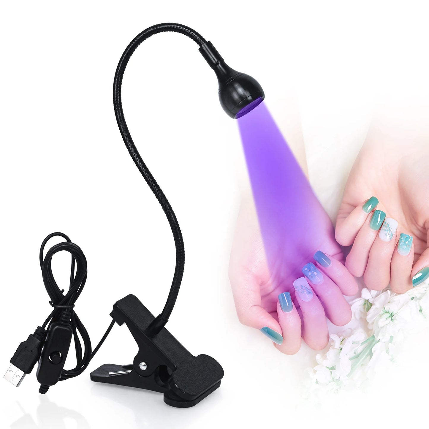 Clip-On Desk Mini Led Nail Lights Dryer UV Lamp