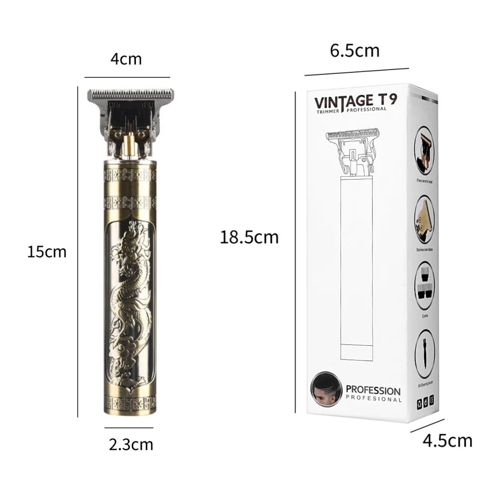 Wireless Professional Barber Retro Hair Trimmer