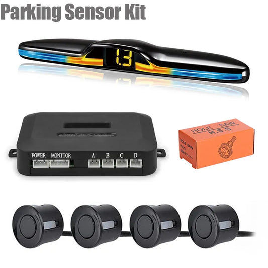 LED Parking Sensor System with Monitor Display Kit