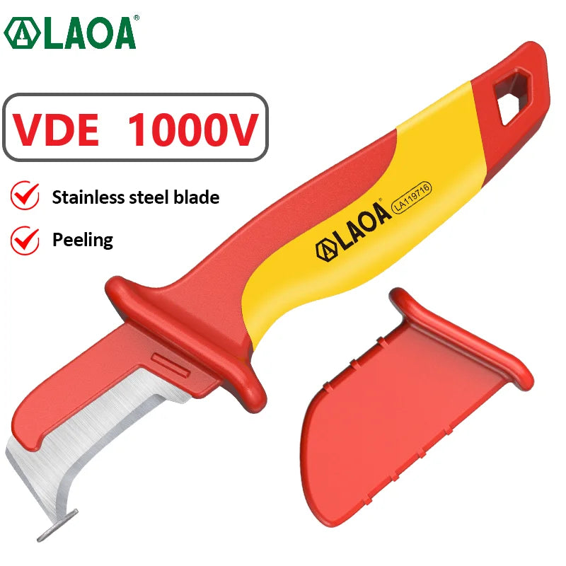 Insulated Electrician Knife for Cable Stripping Peeling Tool