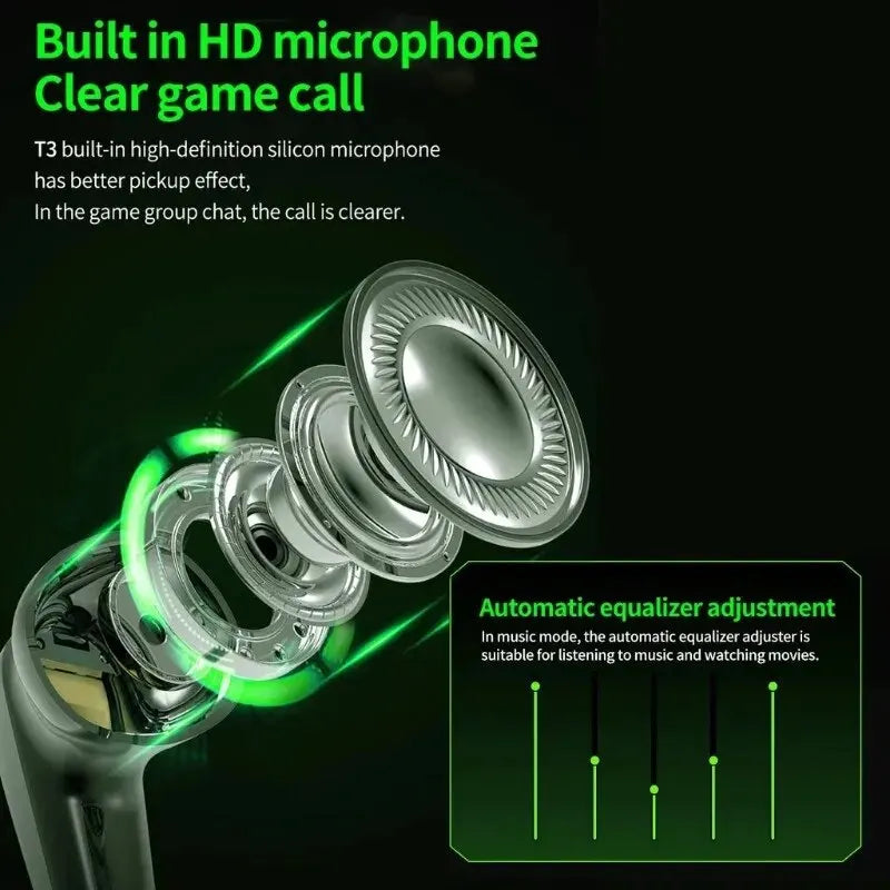 Original X15pro TWS Wireless Headphones Game Bluetooth Headphones with Microphones Noise Reduction High Fidelity Bass Earphones