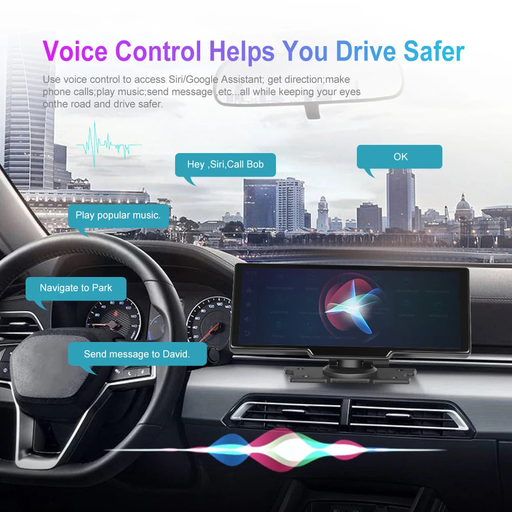 Wireless Connection GPS Navigation Car Recording Dashboard