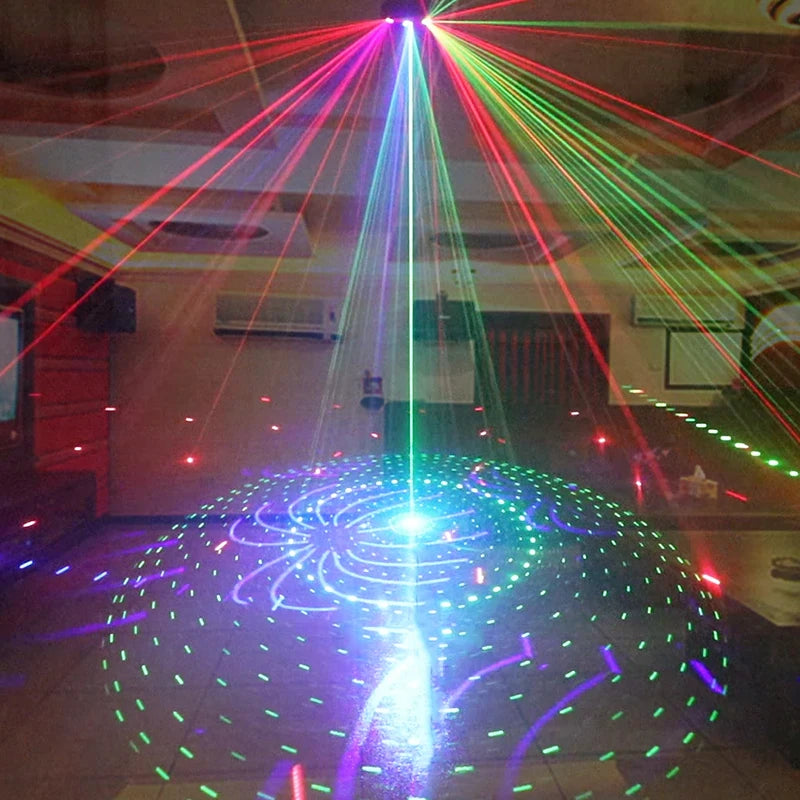 Laser Projector LED Flashing Disco Lights (Voice Controlled)