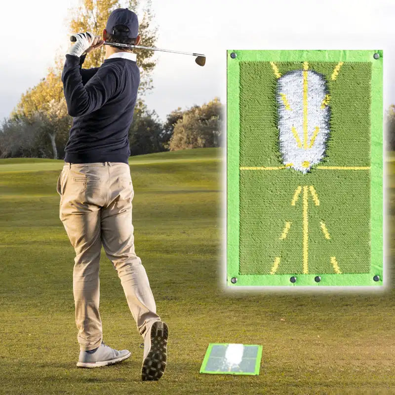 Golf Training Mat for Swing Detection in Batting Ball