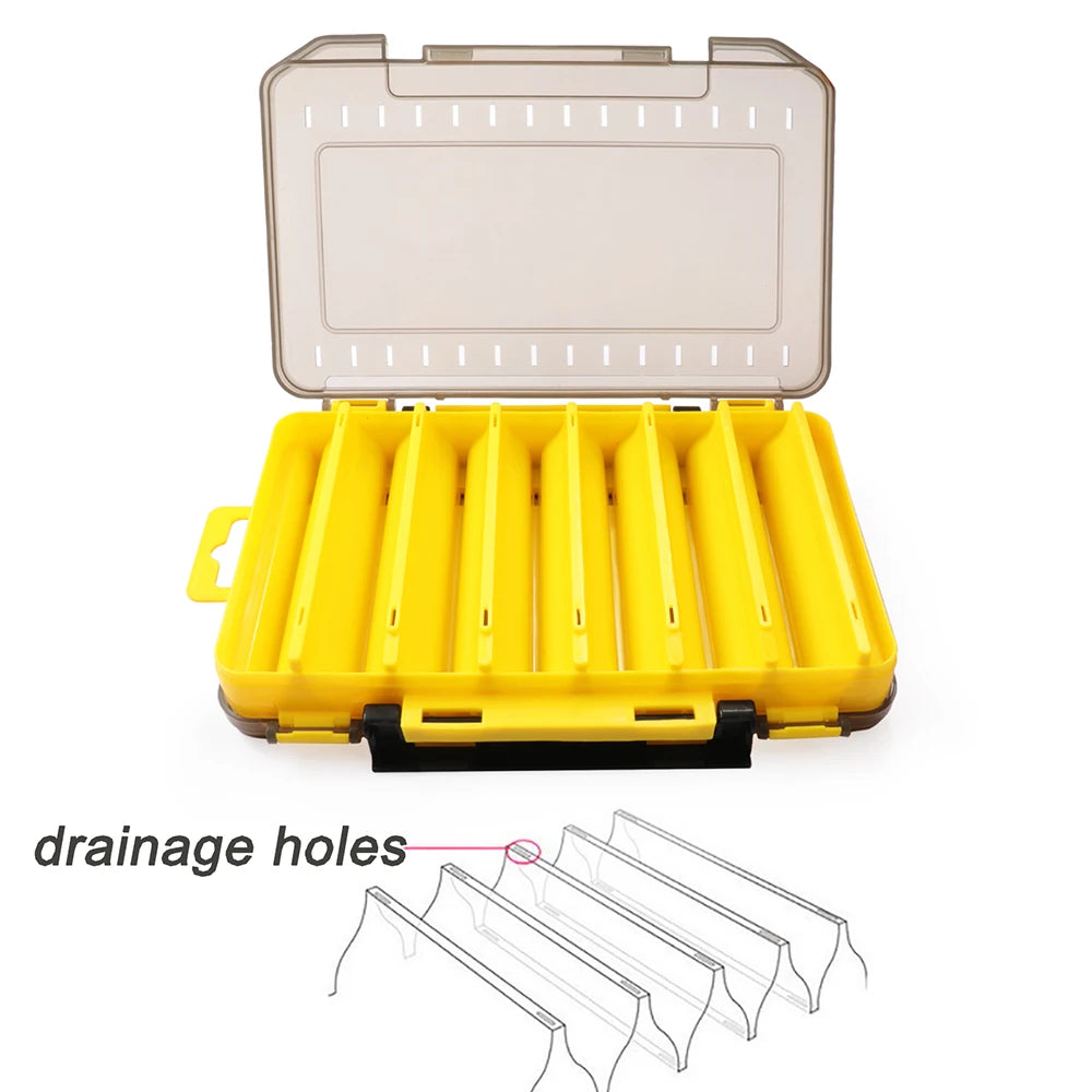 Fishing Tackle Box for Lure Storage with 14 Compartments Set