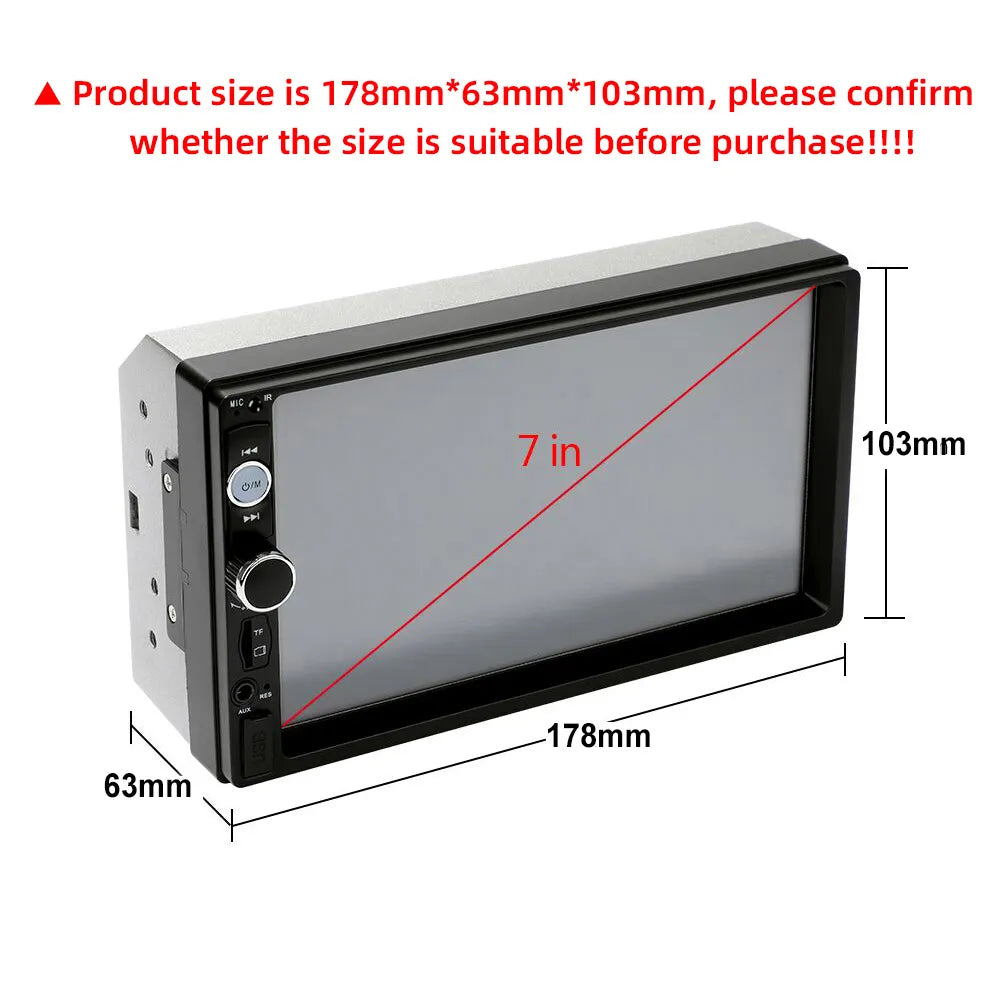 7-inch HD Touch Screen Auto Radio Multimedia Player Car Radio