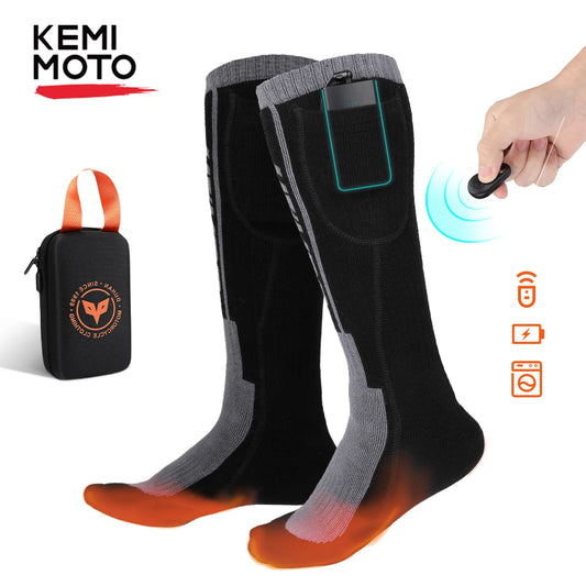 Remote Control Electric Heated Socks with Rechargeable Battery