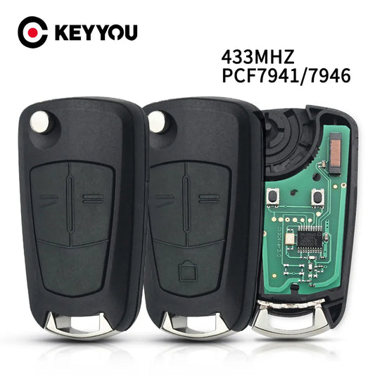 Flip Remote Car Key for Opel