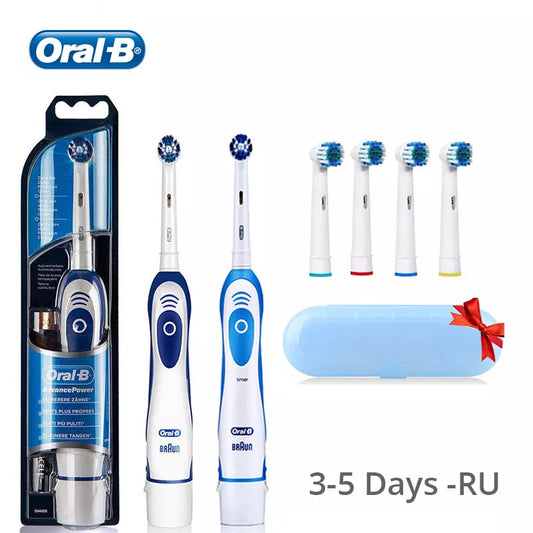 Electric Toothbrush Rotation with 4 Extra Replacement Heads