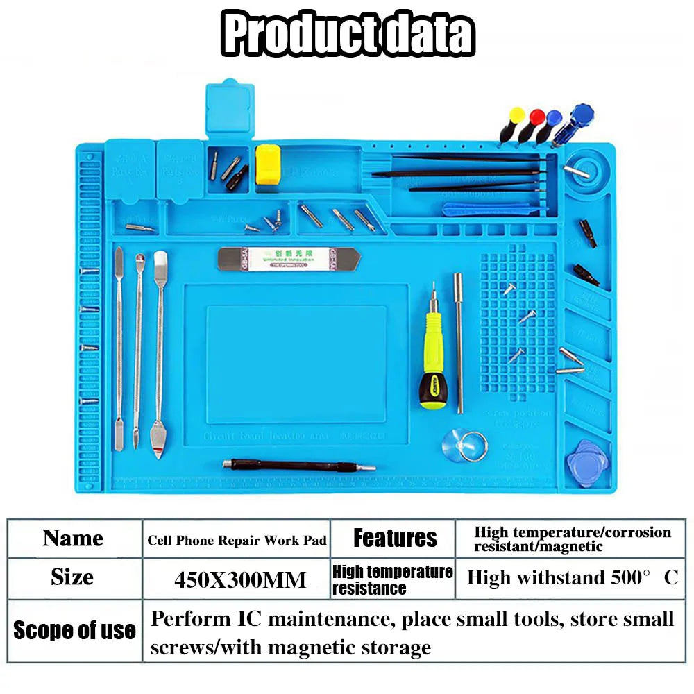 Heat Insulation Soldering Mat Repair Tool Kit