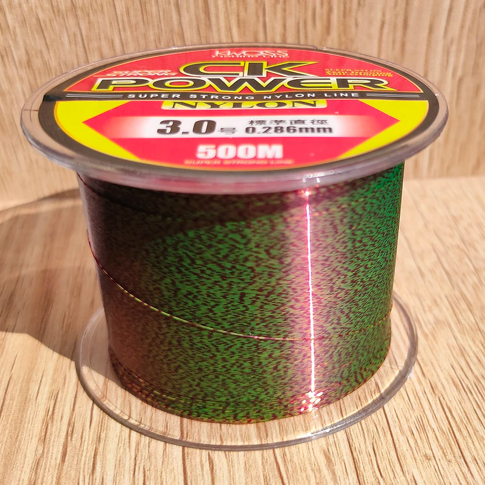 500 m of camouflage nylon rubber thread line