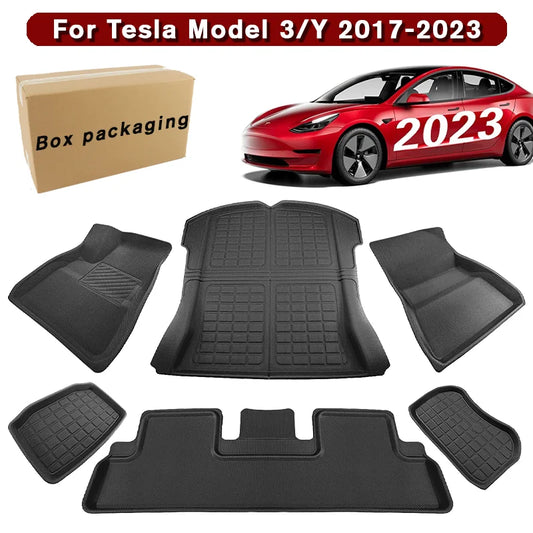 Waterproof Left Right Fits Tesla Model 3 Floor Mat