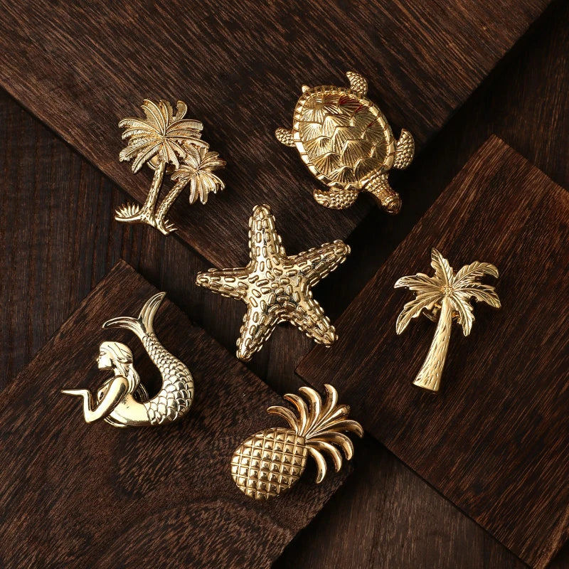 Plant Animal Knob Handle for Furniture and Drawers