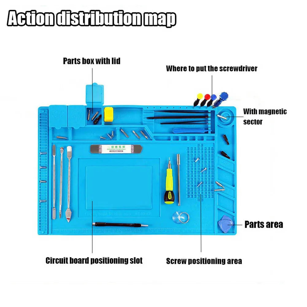 Heat Insulation Soldering Mat Repair Tool Kit