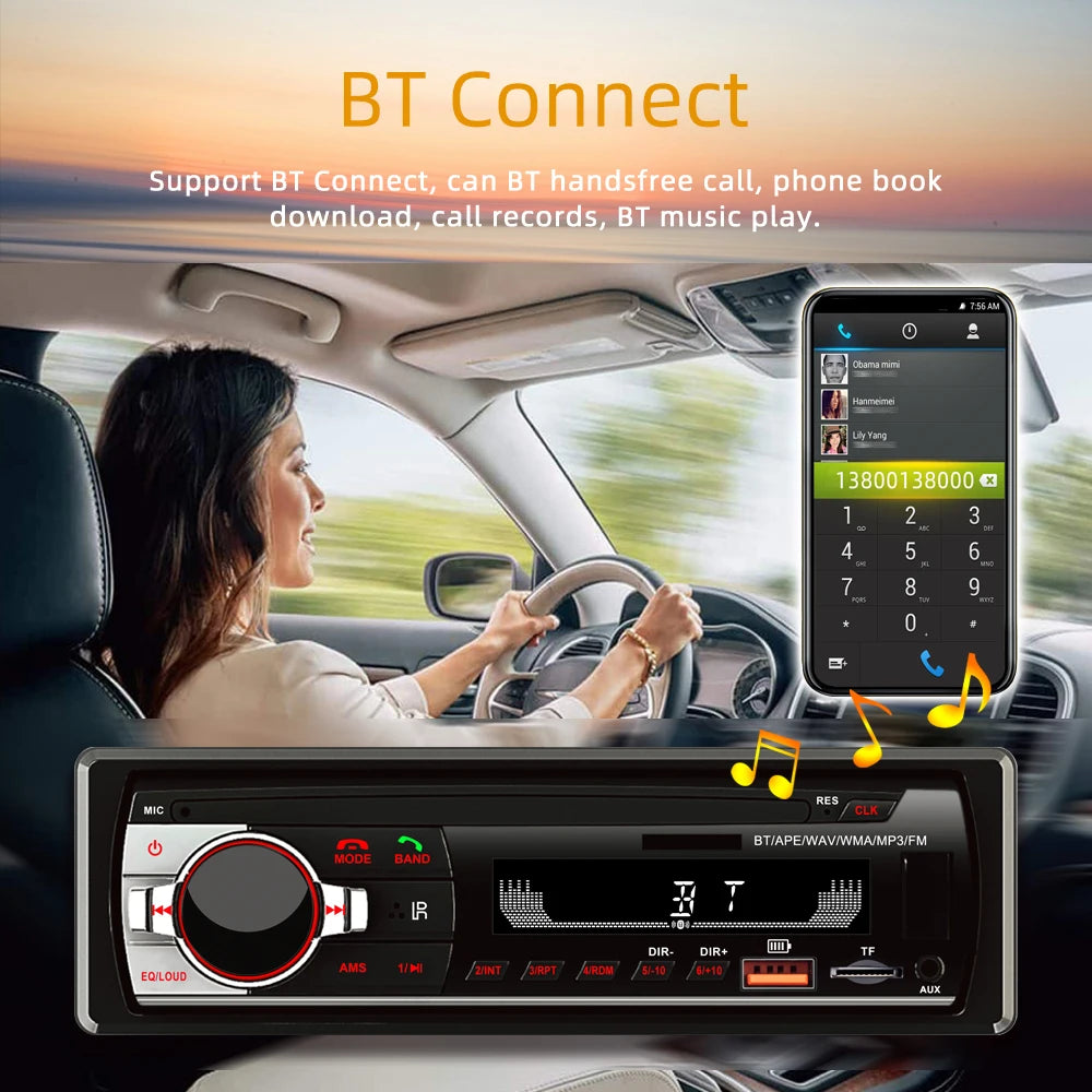 USB/SD Car Radio Stereo with Remote Control