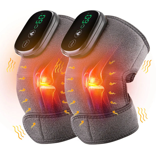 Electric Wireless Thermal Knee Massager Pad Support