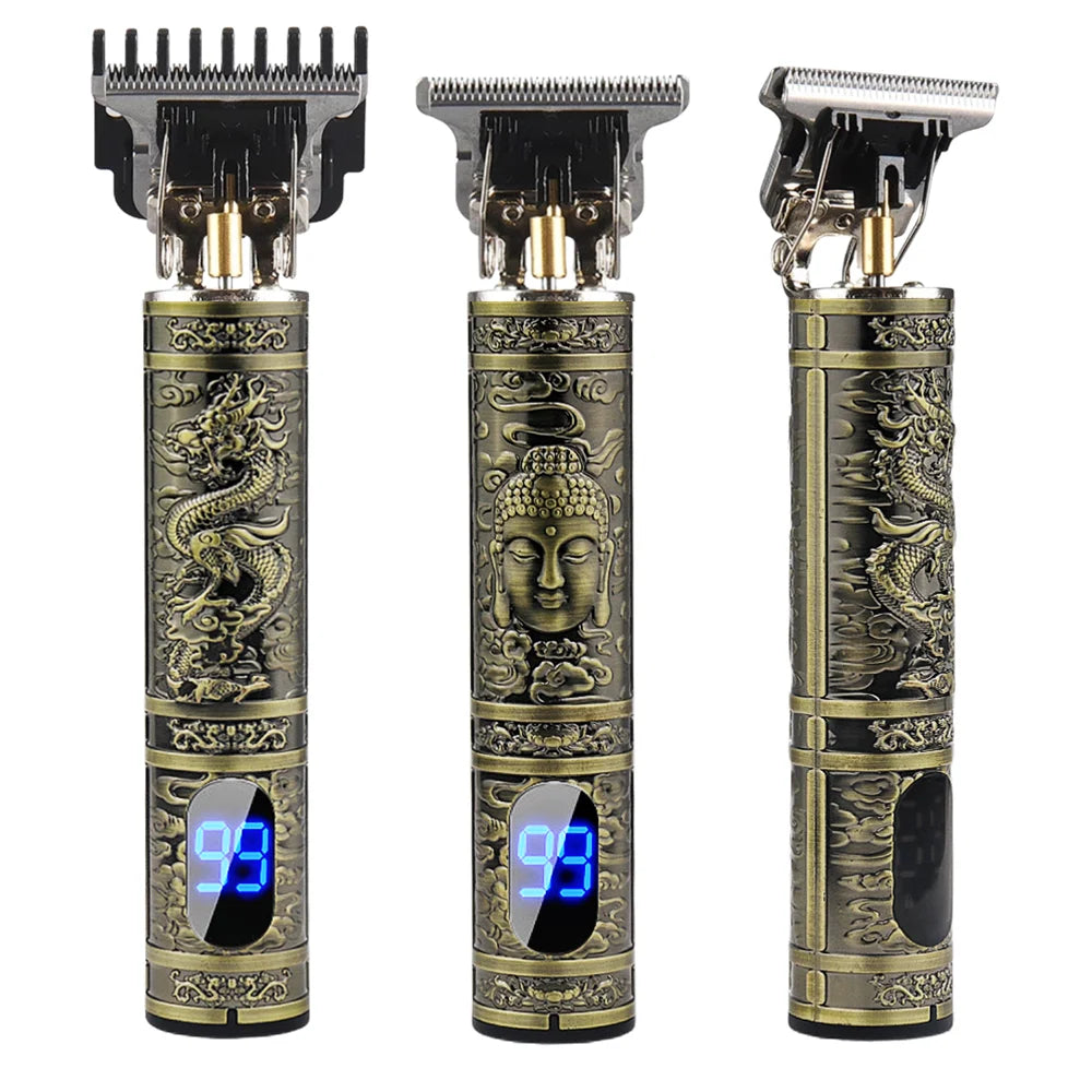 LCD Display Electric 0mm Hair Shaver