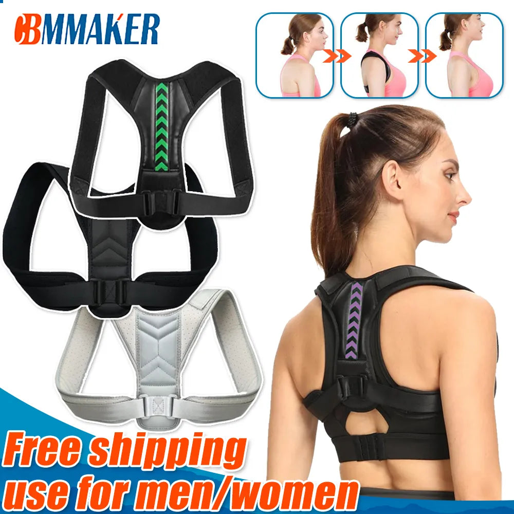 Back Posture Corrector Belt Adjustable Shoulde Neck Spine Reshape Body for Column Posture Correction for Women Men Straightener