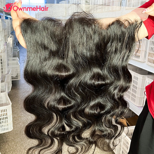 Body Wave 13x4 Transparent Lace Frontal Peruvian Hair Closure