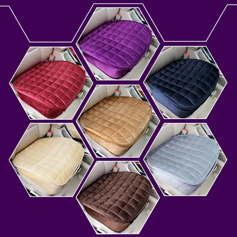 Front and rear fabric cushion car seat covers