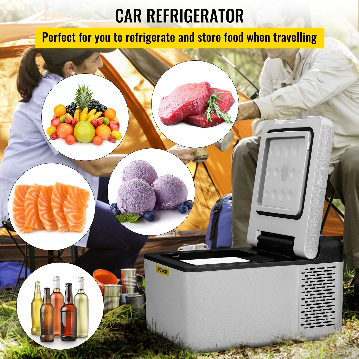 9L-15L Portable Car Refrigerator