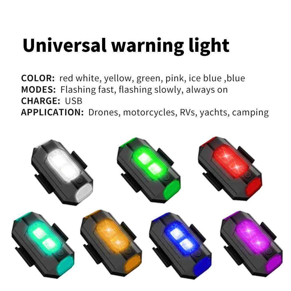 USB LED Anti-Collision Motorcycle Drone Strobe Light