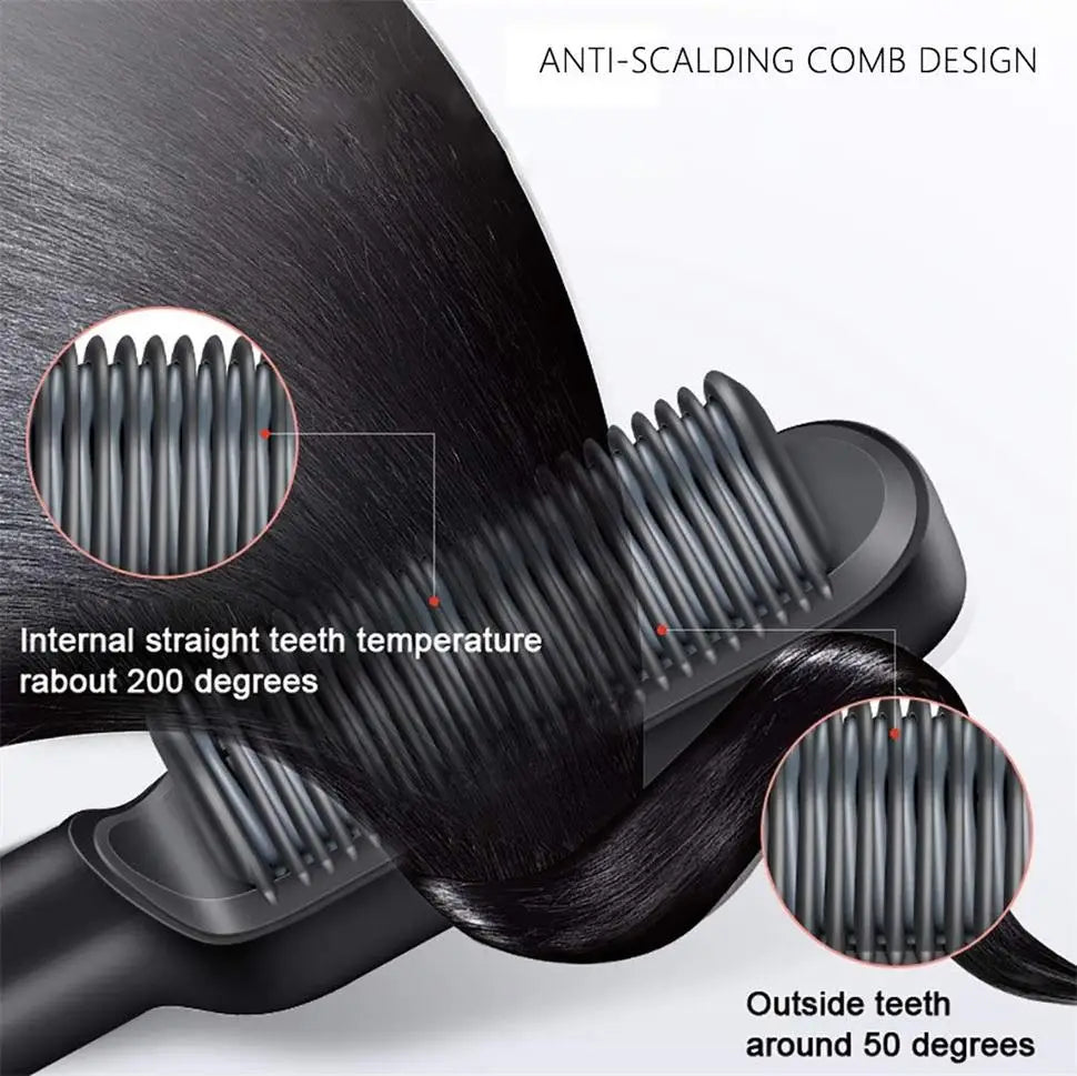 Hot Sale Mini Hair Straightener Hot Comb Customized Hair Styling Tools Hair Brush Straightener Comb