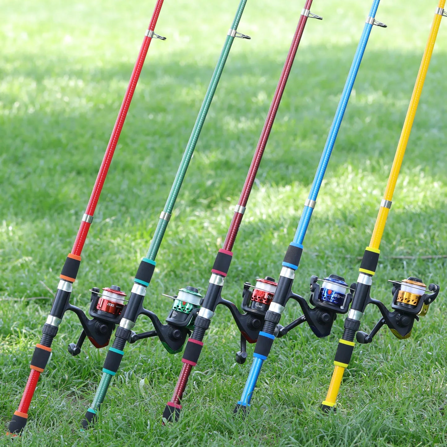 Kids' Fishing Pole Set with Telescopic Fishing Rod and Spinning Reel