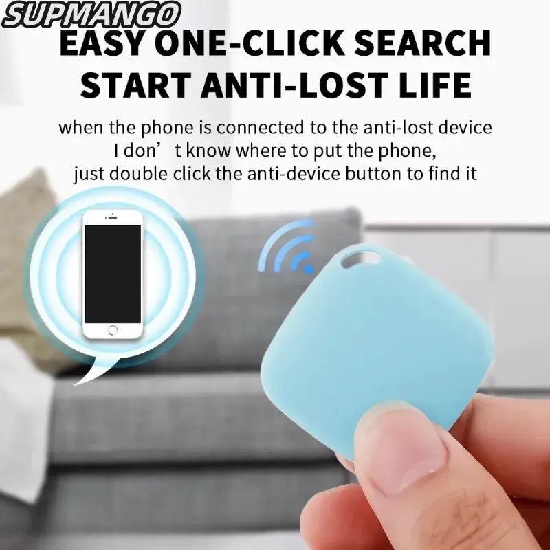 06 Mini Bluetooth 5.0 Tracker AntiLost Device Round Pet Kids Bag Wallet Tracking Smart Finder Locator