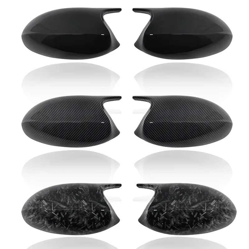 2x Mirror Cover Car Side Door Rearview Cover Cap For BMW