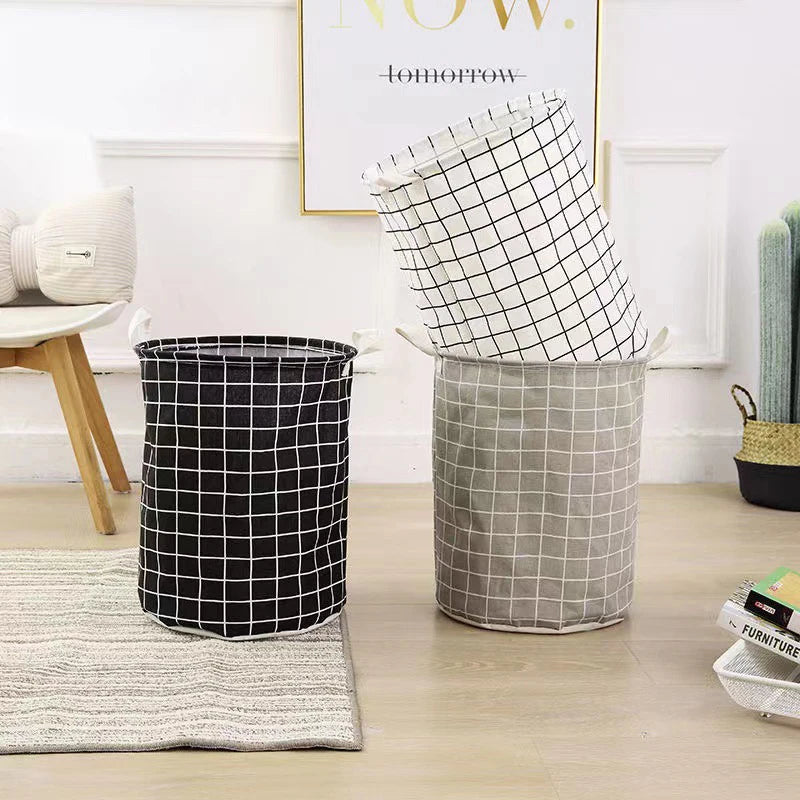 Folded Laundry Basket Storage Organizer