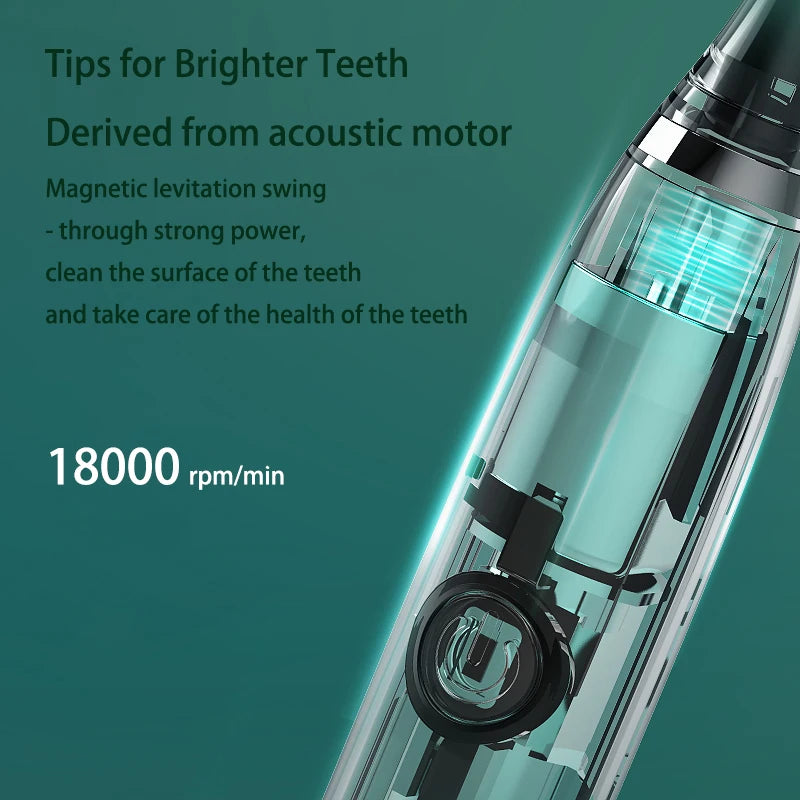 Electric Toothbrush for Adults with 3 Brush Heads Battery Type