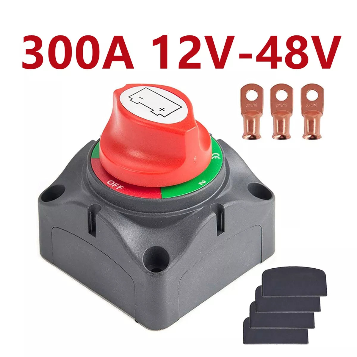 200A 300A Battery Mass Switch 3 Position Cut Off Switch Car Boat