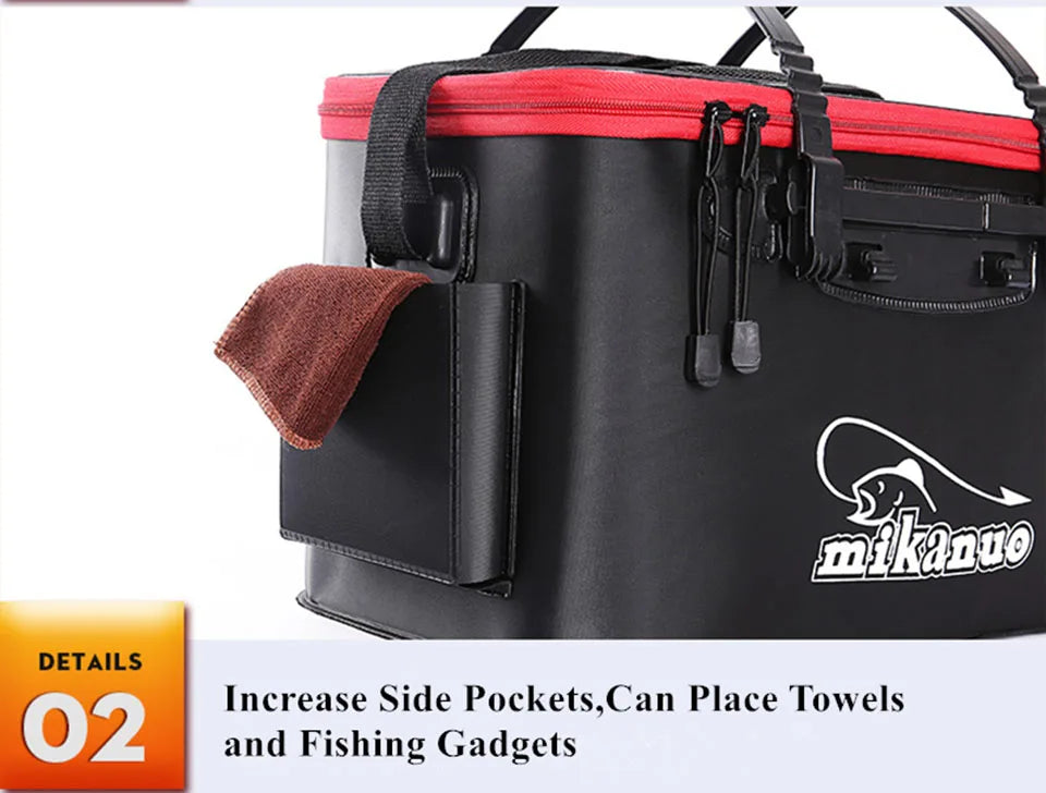 Collapsible Portable Fishing Bag with Basin