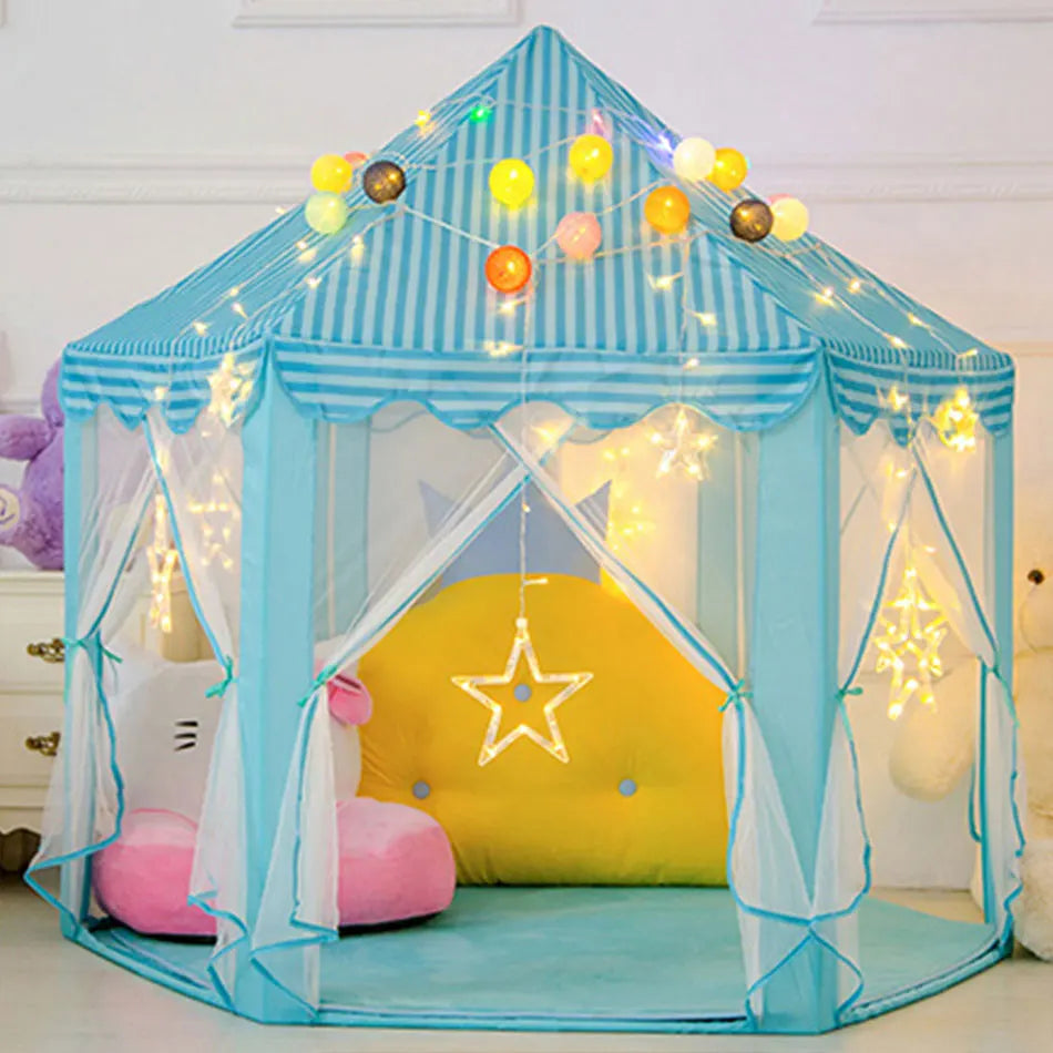 Portable Children's Tent for Kids Tent Toys Girls Princess Castle Tipi Infantil Children's House Vigvam Teepee Baby Tent Gifts