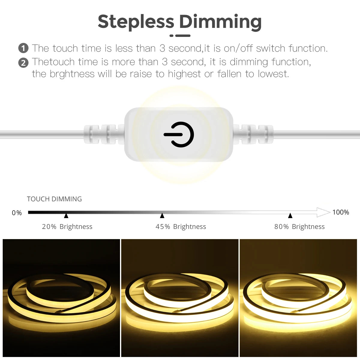 5V USB COB LED Neon Strip Light