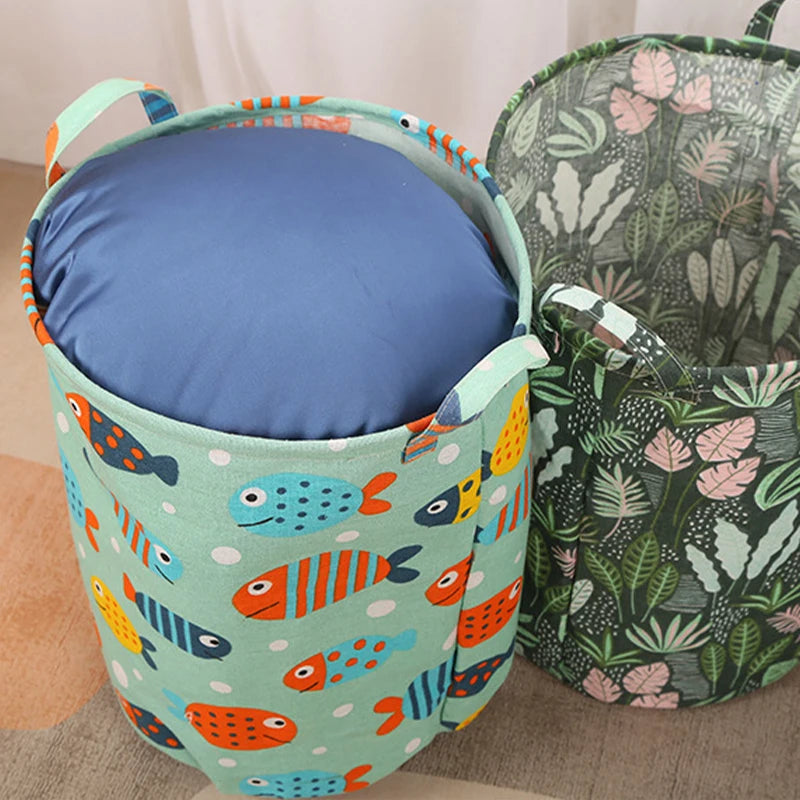 New Print Foldable Laundry Basket Organizer