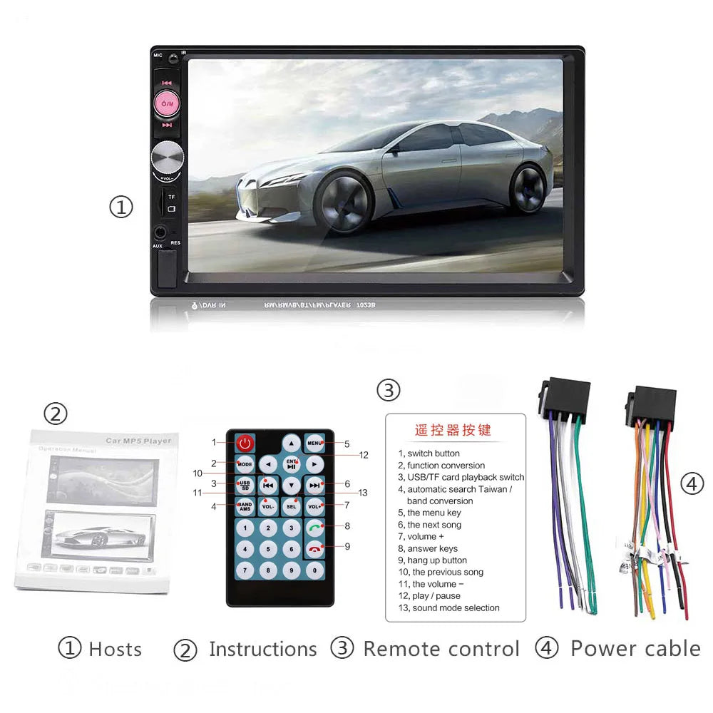 HD  Touch Screen Multimedia Car Radio