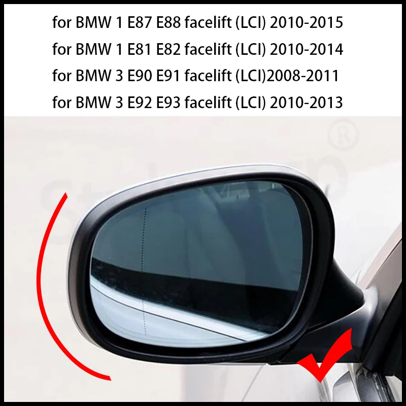 Black M3 Style Cover Rear Mirror Car Accessories