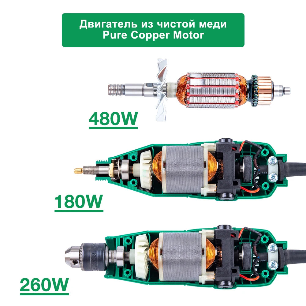 180w/260w/480w Mini Power Electric Drill