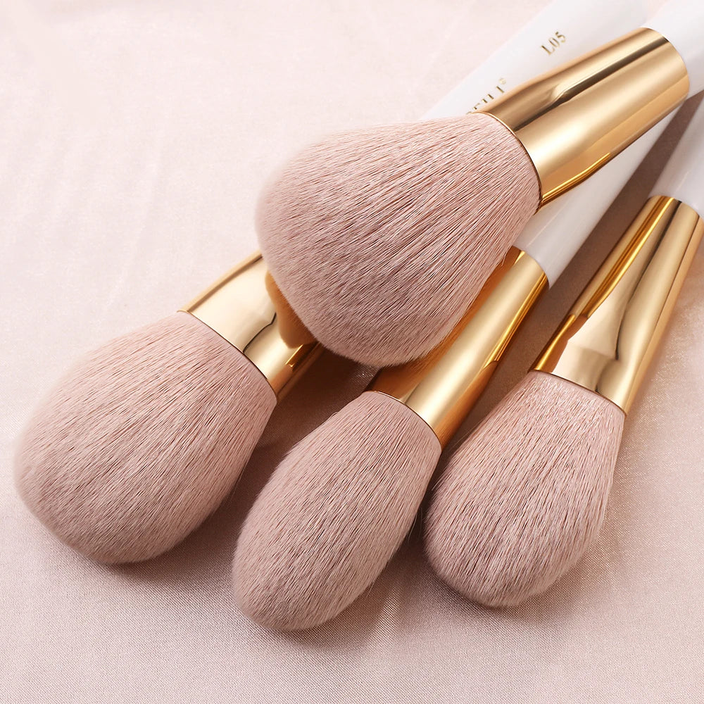 White Gold Professional Makeup Brushes Set