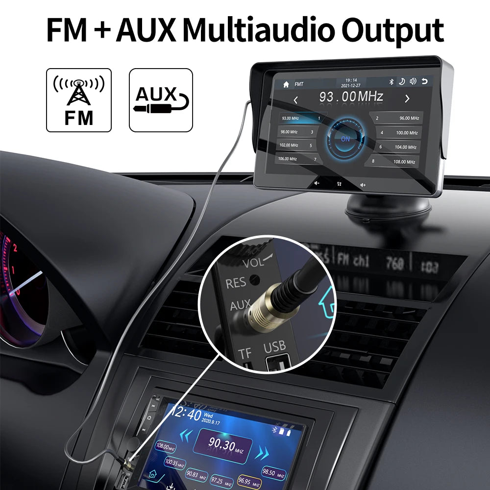 Wireless and Touch Screen 7-inch Car Radio Multimedia Player